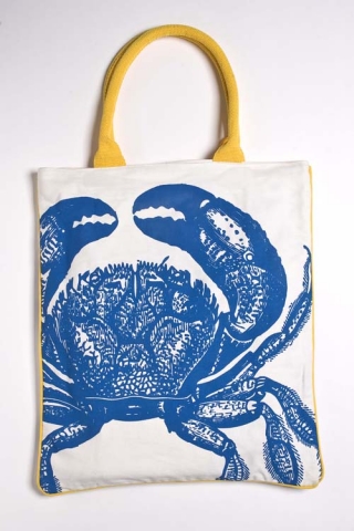 Crab Tote - Blue