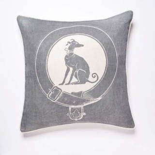 Greyhound Cushion - Dove