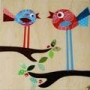 Coloured Birds Wall Art
