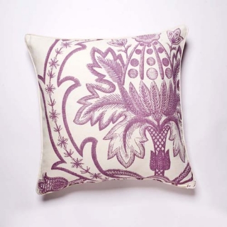 Broderie Cushion - Violet