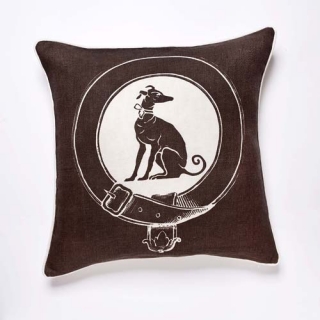 Greyhound Cushion - Moccha